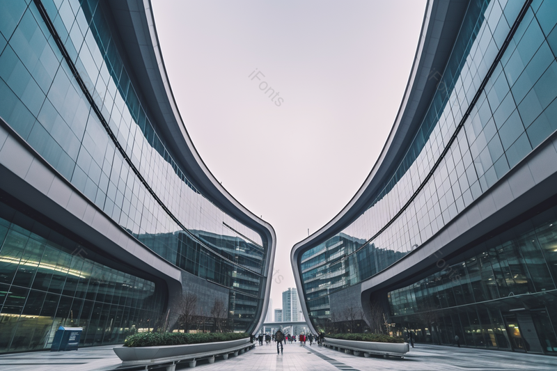 一线现代城市都市实拍流线型艺术高楼玻璃幕墙摄影,高清,摄影图,摄影图片,图片大全,摄影图免费下载